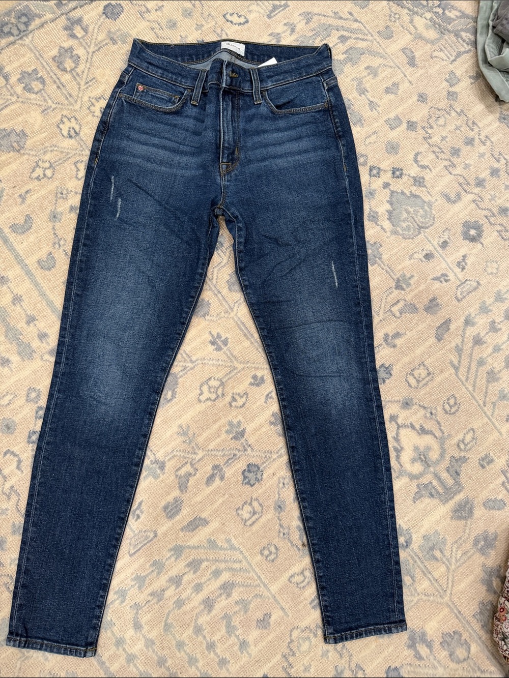 Hudson Jeans Skinny Jeans in Dark Blue Wash